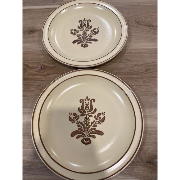 Pfaltzgraff Village Set Of 2 Dinner Plates 10" Vintage - Picture 1 of 8